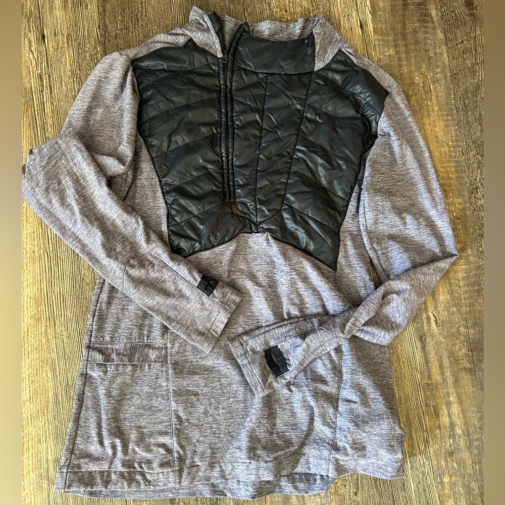 Oiselle lux Quilted quarter zip top